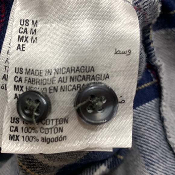 MENS PLAID SHIRT 100% Cotton. Size Medium - Picture 7 of 7